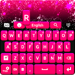 Teclado rosa para WhatsApp