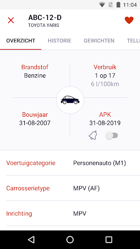 RDW Voertuig for Android - Free APK Download & App Reviews - APKPac.com