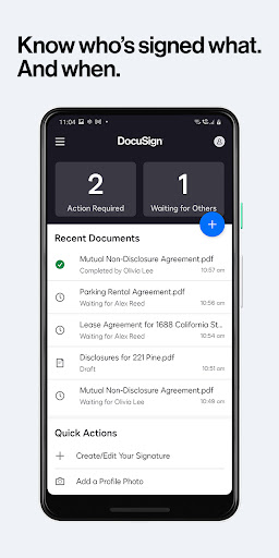 DocuSign - Upload & Sign Docs for Android - Free APK Download & App ...